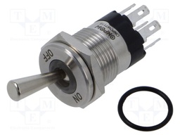 Switch: toggle; Pos: 2; SPDT; ON-ON; 5A/250VAC; -40÷85°C; IP67; 24VDC