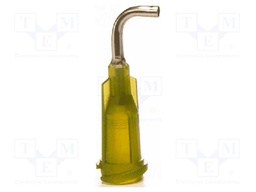 Needle: steel; 0.5"; Size: 14; bent at 90°; Mounting: Luer Lock