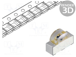 LED; SMD; 0805; blue; 40mcd; 2.1x0.6x1mm; 120°; 2.6÷3V; 5mA; λd: 470nm