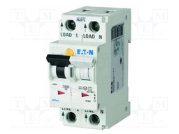 RCBO breaker; Inom: 6A; Ires: 10mA; Poles: 1+N; 240VAC; IP20; 1÷25mm2