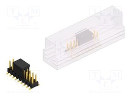 Connector: pin strips; pin header; male; PIN: 18; 2.54mm; SMT; 2x9