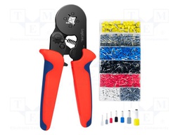 Kit: for crimping; Kit: terminals set; case; Die shape: hexagon