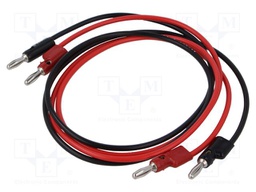 Test lead; 60VDC; 30VAC; 15A; Len: 0.914m; black,red; Series: B