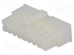 Plug; wire-board; female; MF42; 4.2mm; PIN: 18; w/o contacts