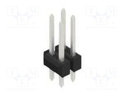 Connector: pin strips; pin header; male; PIN: 4; 2.54mm; THT; 2x2