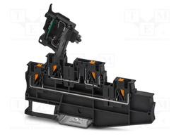 Splice terminal: rail; PA; L: 82.6mm; terminals: 4; W: 6.2mm