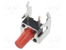Microswitch TACT; SPST; Pos: 2; 0.05A/12VDC; THT; 2.6N; 6x6x3.5mm