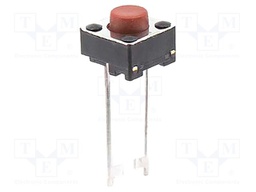 Microswitch TACT; SPST; Pos: 2; 0.05A/12VDC; THT; none; 2.55N; 1.4mm