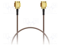 Cable; SMA male,both sides; brown; straight; -40÷125°C; 0÷12.4GHz