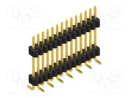 Connector: pin strips; pin header; male; PIN: 14; 1.27mm; SMT; 1x14