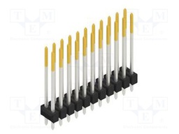 Connector: pin strips; pin header; male; PIN: 22; 2.54mm; THT; 2x11