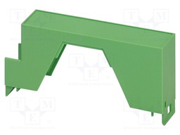 Upper housing; green; ME 22,5; X: 22.6mm; Y: 99mm; Z: 45.85mm