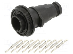 Connector: circular; plug; male; PIN: 9; Buccaneer Standard; IP68