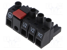 Pluggable terminal block; 7.62mm; ways: 4; black; terminals: 4