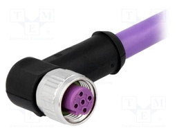 Plug; M12; PIN: 4; female; B code-Profibus; 1m; Insulation: PVC