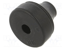 Grommet; EPDM; black; Panel thick: 3÷5mm; Øcable: 5÷9mm; IP67
