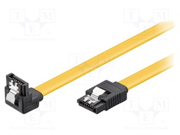 Cable: SATA; SATA L-Type plug,SATA L-Type angled plug; 0.3m