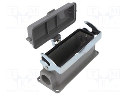 Enclosure: for HDC connectors; size D24B; with latch; with cover