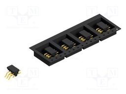 Connector: pin strips; pin header; male; PIN: 6; 2mm; SMT; 2x3; 100V