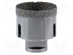 Diamond hole saw; 55mm; glaze,ceramic tile; Thread: M14