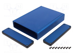 Enclosure: with panel; 1455; X: 125mm; Y: 160mm; Z: 30mm; aluminium