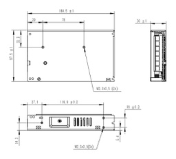 Power supply: switching; for building in; 200W; 48VDC; 4.2A; OUT: 1