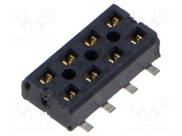 Connector: PCB to PCB; female; PIN: 8; 2mm; CLT; gold-plated; SMT