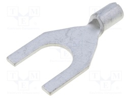 Fork terminal; M6; 0.5÷1mm2; crimped; for cable; non-insulated