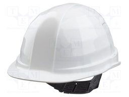 Protective helmet; adjustable; Size: 52÷62mm; white; polyetylene