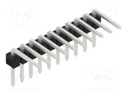 Connector: pin strips; pin header; male; PIN: 10; 2.54mm; THT; 1x10