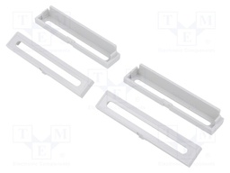 Terminals cover; light grey; UL94V-0; Mat: ABS; Pcs: 4