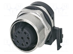 Connector: M12; socket; PIN: 8; female; 60V; angled; IP67; THR; A code
