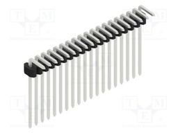 Connector: pin strips; pin header; male; PIN: 19; 1.27mm; THT; 1x19