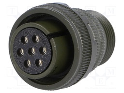 Connector: circular; Series: DS/MS; plug; female; PIN: 7; for cable