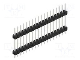 Connector: pin strips; pin header; male; PIN: 18; 2.54mm; THT; 1x18