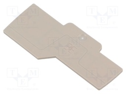 End plate; beige; A series