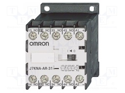 Contactor: 4-pole; NC + NO x3; 24VDC; 2A; for DIN rail mounting