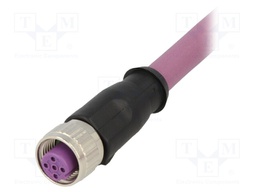 Plug; M12; PIN: 4; female; B code-Profibus; 5m; Insulation: TPU