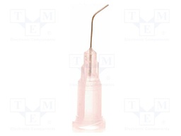 Needle: steel; 0.5"; Size: 27; bent at 45°; Mounting: Luer Lock