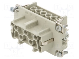 Connector: rectangular; female; EPIC H-BVE; PIN: 5; 5+PE; 16A; 630V