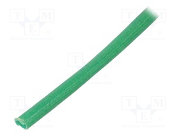 Insulating tube; green; -20÷155°C; Øint: 3.5mm; L: 100m