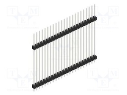 Connector: pin strips; pin header; male; PIN: 23; 2.54mm; THT; 1x23