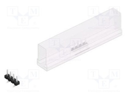 Connector: pin strips; pin header; male; PIN: 4; 2.54mm; SMT; 1x4