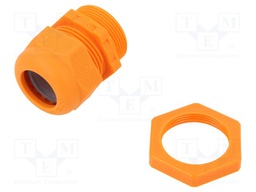 Cable gland; with metric thread; M32; IP68; Mat: polyamide; orange