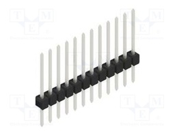 Connector: pin strips; pin header; male; PIN: 12; 2.54mm; THT; 1x12