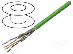 Wire; S/FTP; industrial Ethernet,PROFINET; 6a; stranded; Cu; PVC