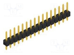 Connector: pin strips; pin header; male; PIN: 16; 2.54mm; THT; 1x16