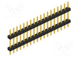 Connector: pin strips; pin header; male; PIN: 18; 2mm; THT; 1x18
