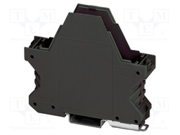 Enclosure base; with FE contact; black; UL94V-0; ME 22,5; Y: 99mm