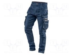 Dungarees; Size: XXXL; navy blue; DENIM; 410g/m2